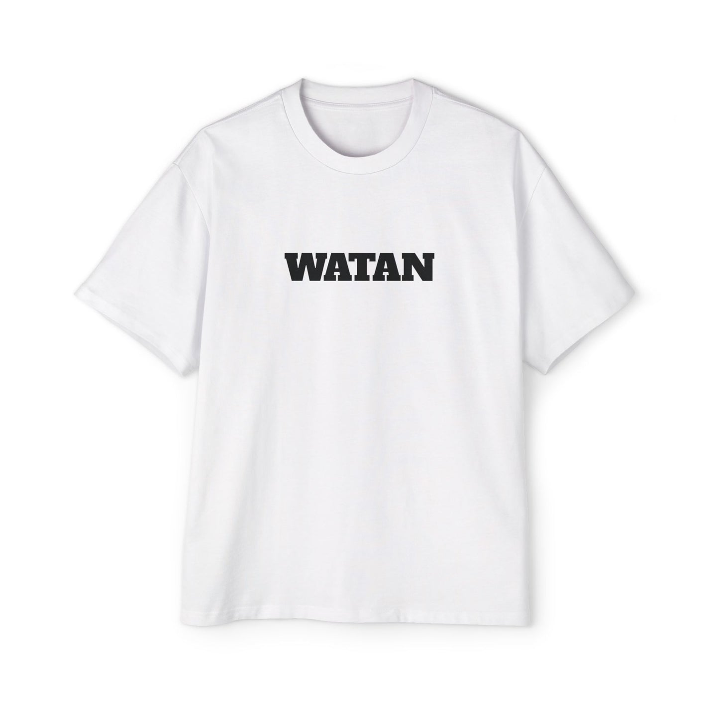 Men's Heavy Oversized Tee - Travel Inspired Graphic T-Shirt with Watan Design