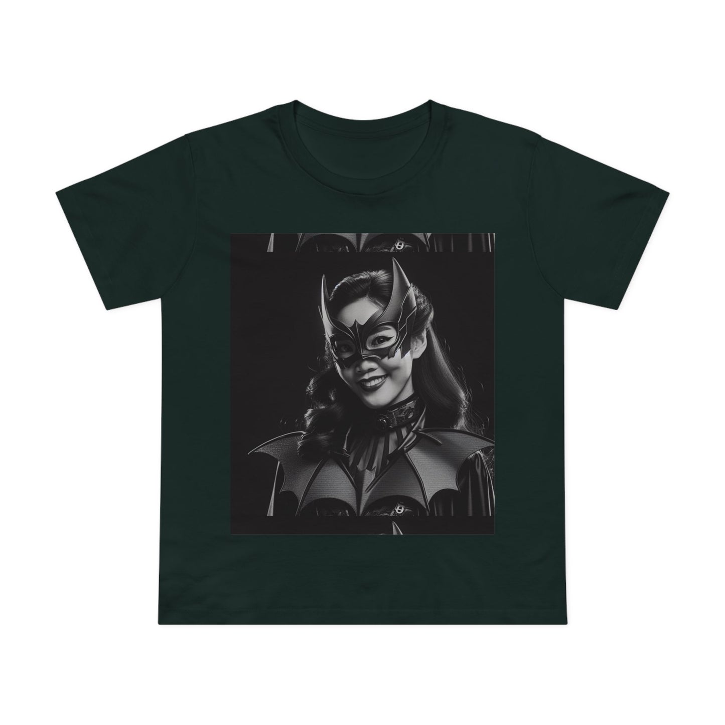 Women’s Black Batgirl Tee - Superhero Graphic T-Shirt for Fans