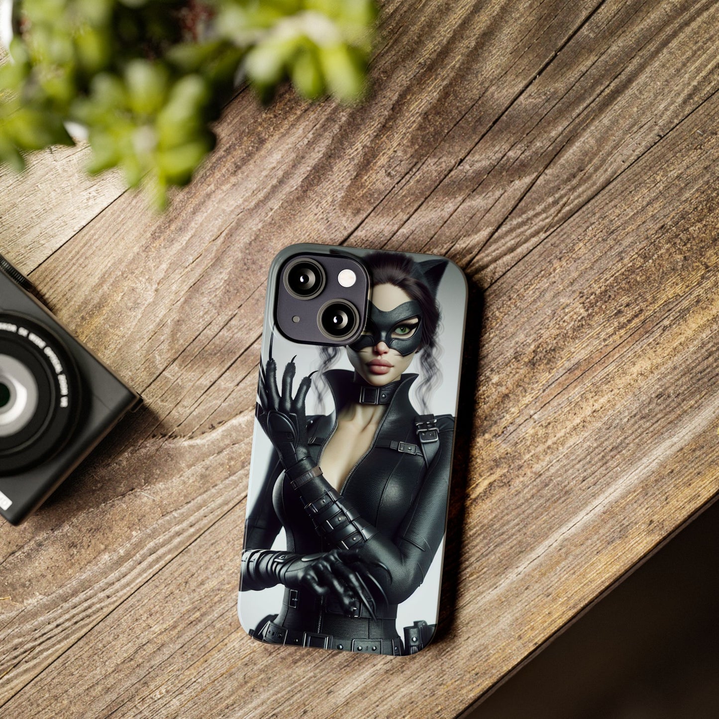 Catwoman-Inspired Slim Phone Case - Stylish Protection for Superhero Fans