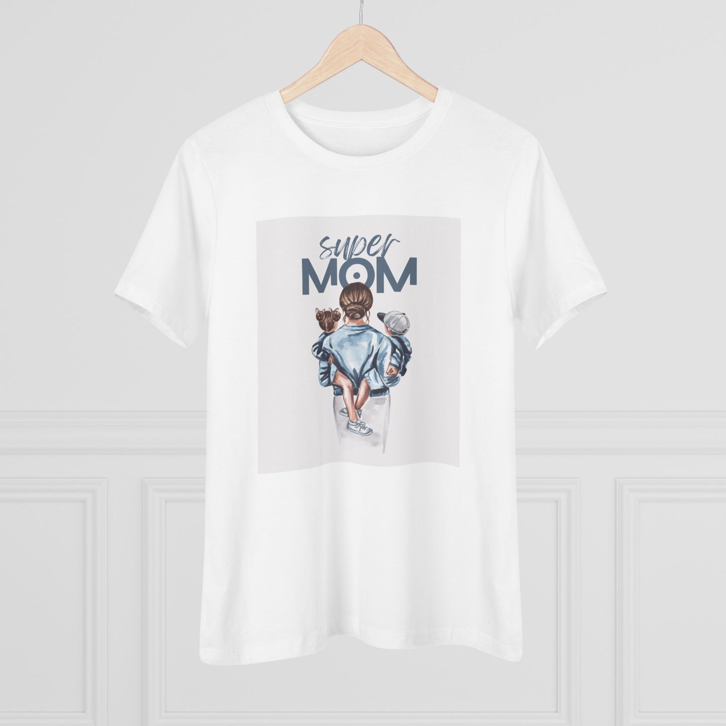 Super Mom Women's Cotton Tee - Perfect Gift for Mother's Day