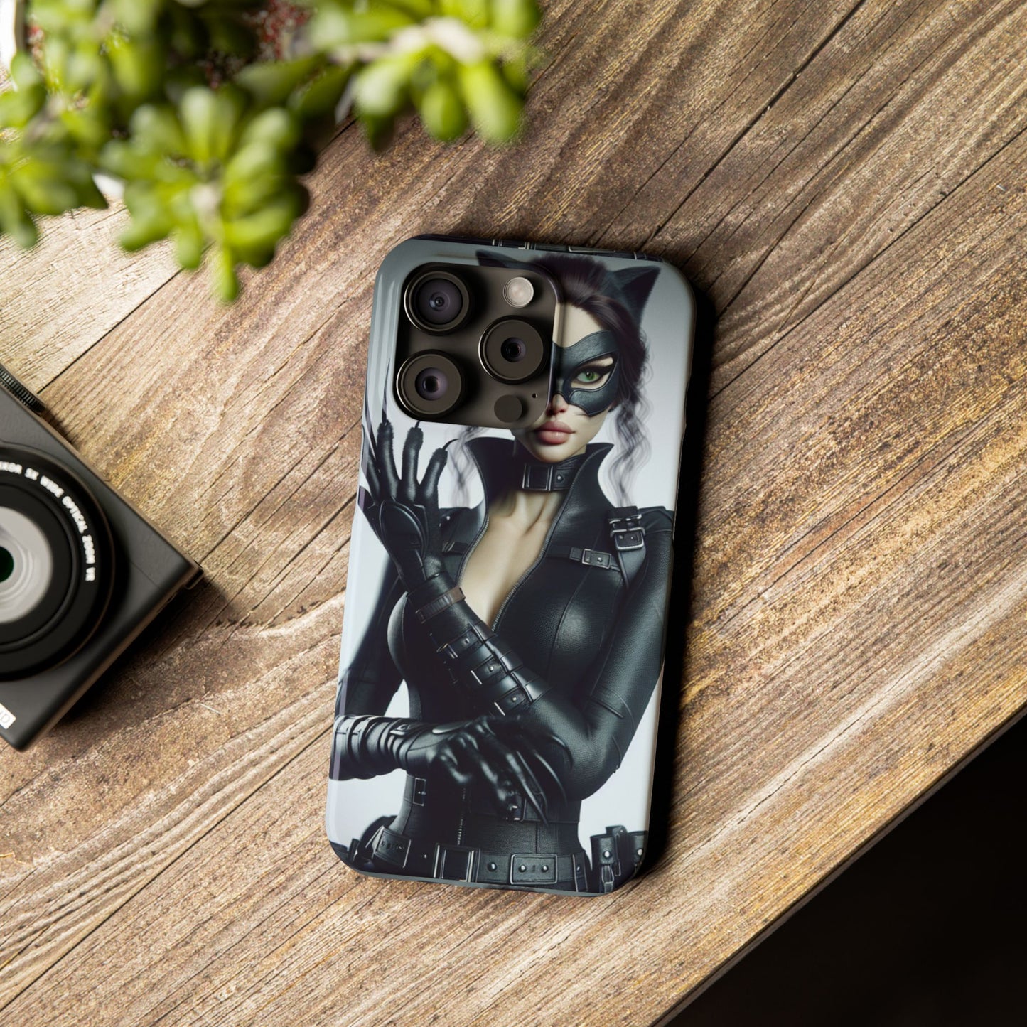 Catwoman-Inspired Slim Phone Case - Stylish Protection for Superhero Fans