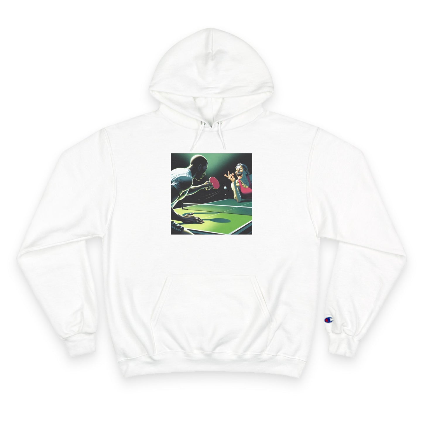 Ping Pong Champion Hoodie - Retro Sports Design