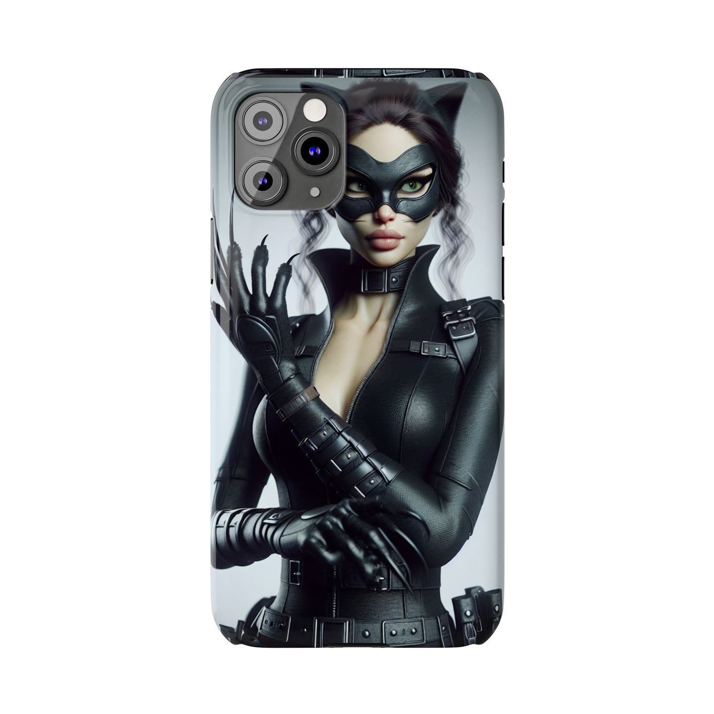 Catwoman-Inspired Slim Phone Case - Stylish Protection for Superhero Fans