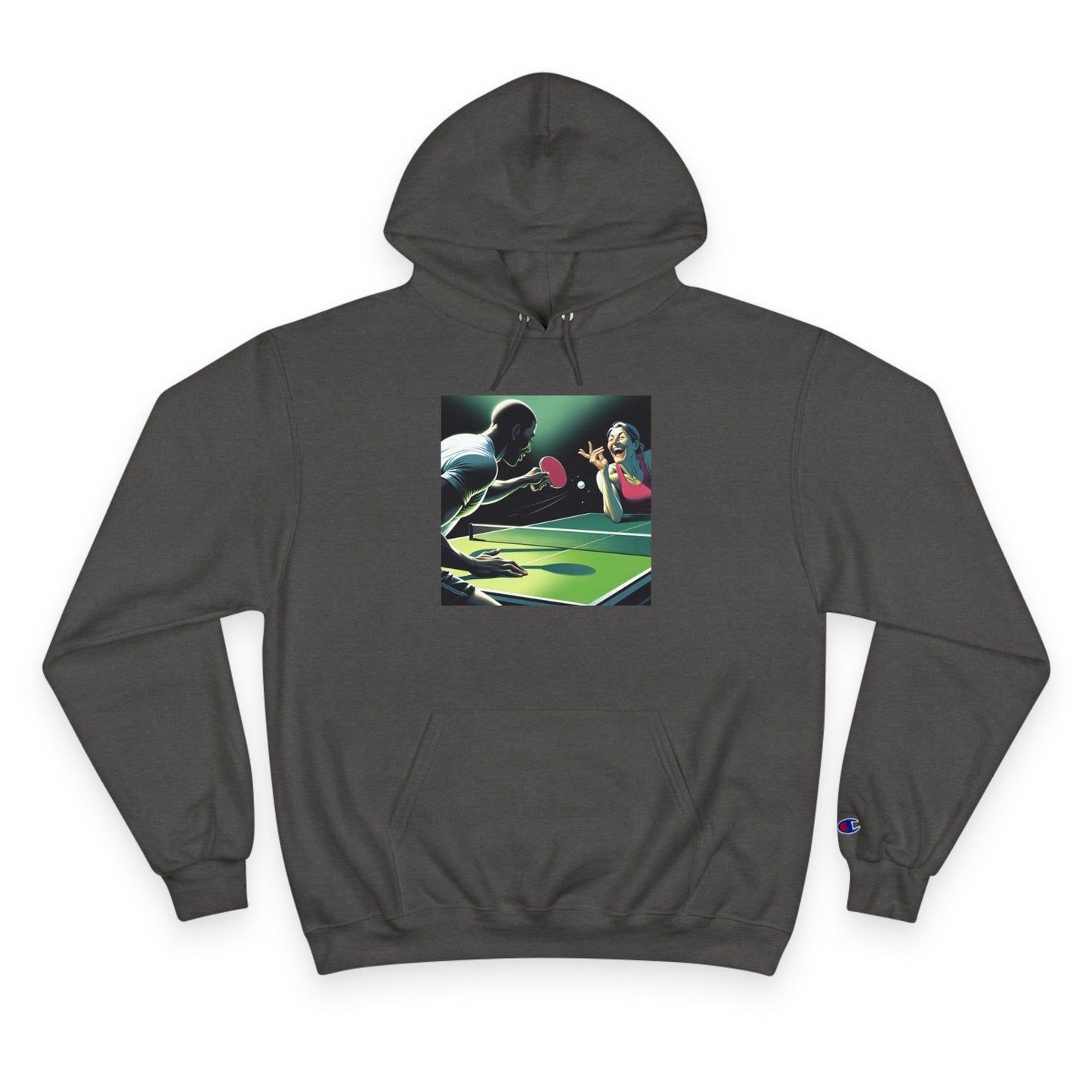 Ping Pong Champion Hoodie - Retro Sports Design