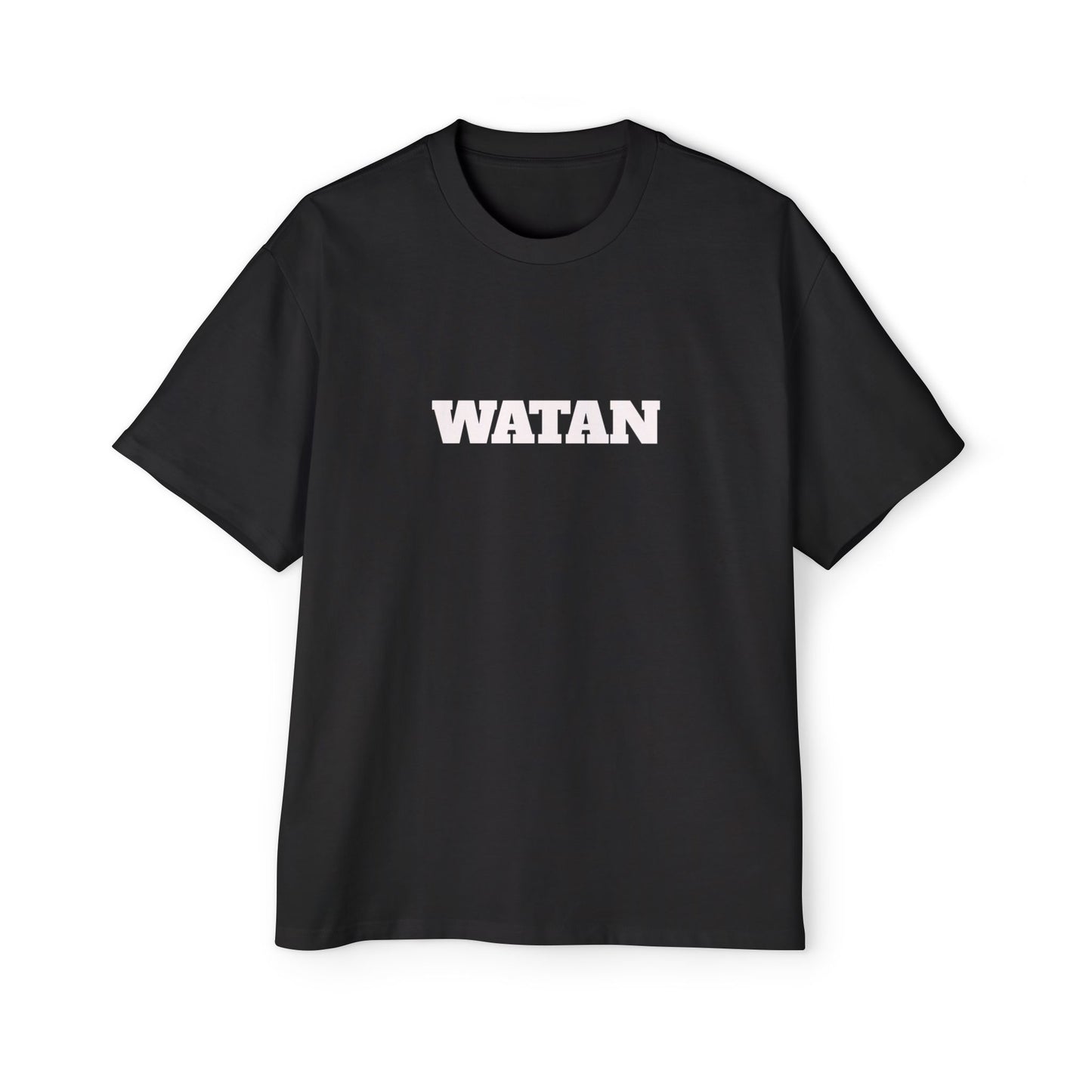 Men's Heavy Oversized Tee with Artistic Mosque Design - Casual Streetwear for Art Lovers