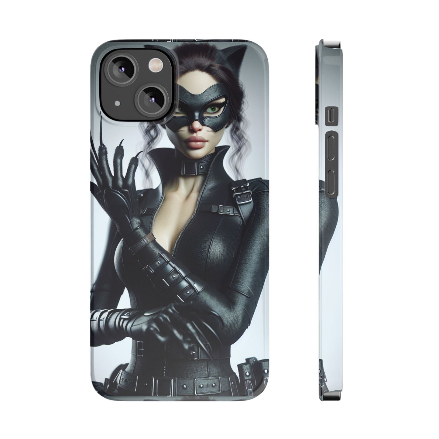 Catwoman-Inspired Slim Phone Case - Stylish Protection for Superhero Fans