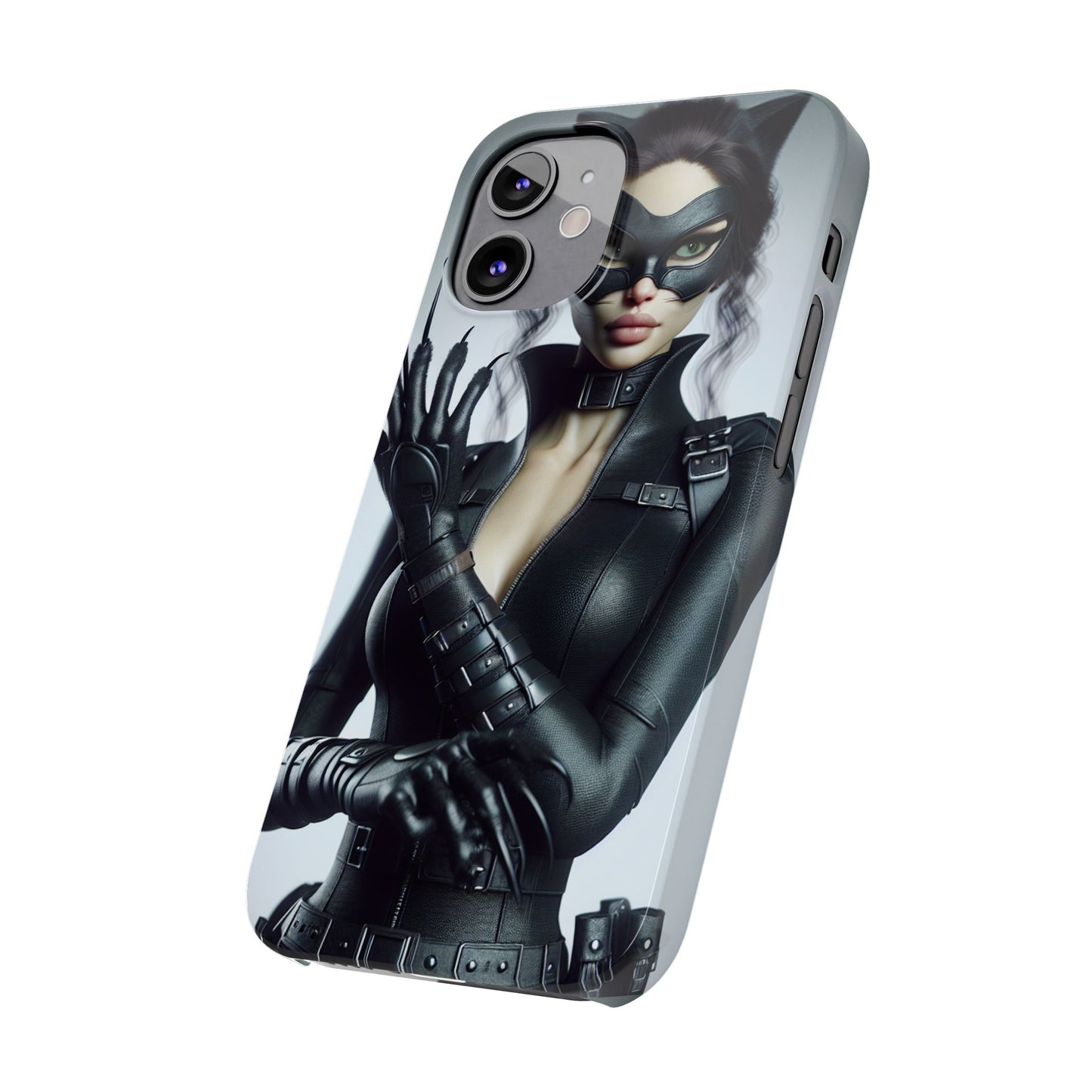 Catwoman-Inspired Slim Phone Case - Stylish Protection for Superhero Fans