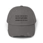 Unisex Distressed Cap - Make Your Own Money & Marry Someone Funny