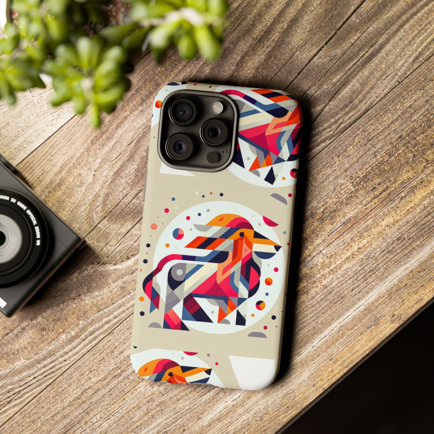 Vibrant Abstract Animal Phone Case - Tough Cases
