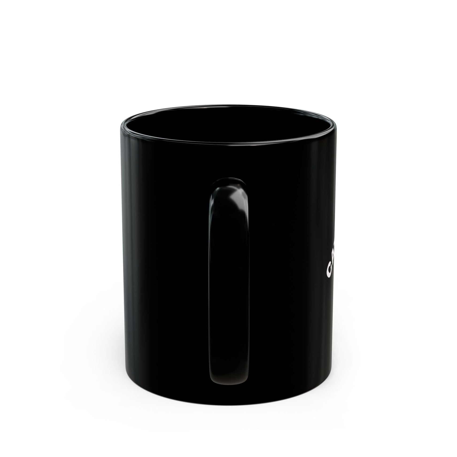 Mug - Mud Catwoman Design, Black Ceramic 11oz/15oz