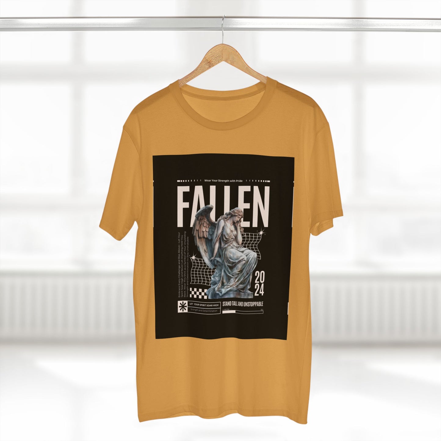 Fallen Angel Graphic Tee | Stand Tall and Unstoppable | Aesthetic T-Shirt for Art Lovers