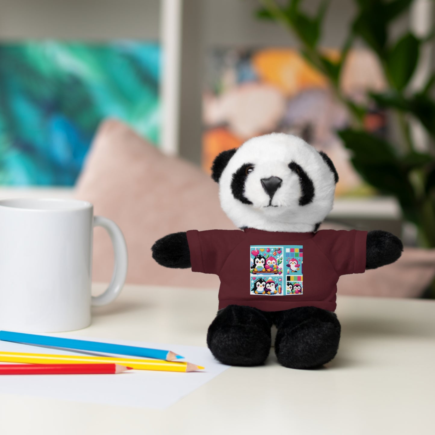 Cute Stuffed Animal with Custom Tee - Perfect Gift for Kids!