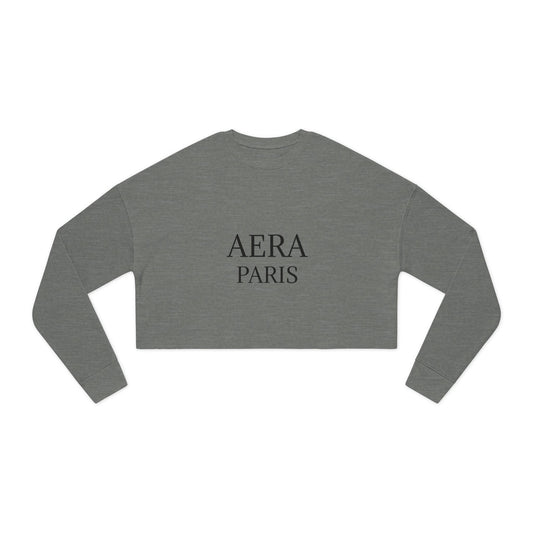 AERA Paris Women's Cropped Sweatshirt - Trendy Streetwear Pullover