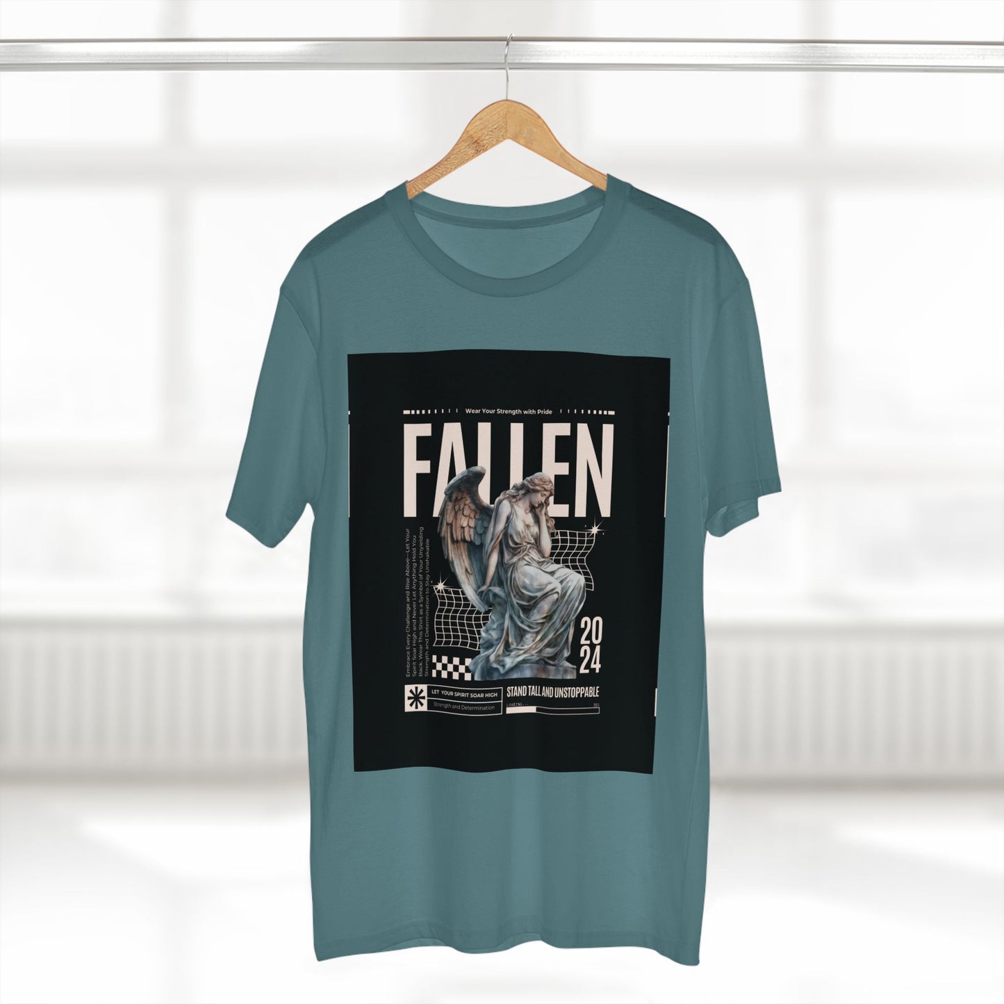 Fallen Angel Graphic Tee | Stand Tall and Unstoppable | Aesthetic T-Shirt for Art Lovers