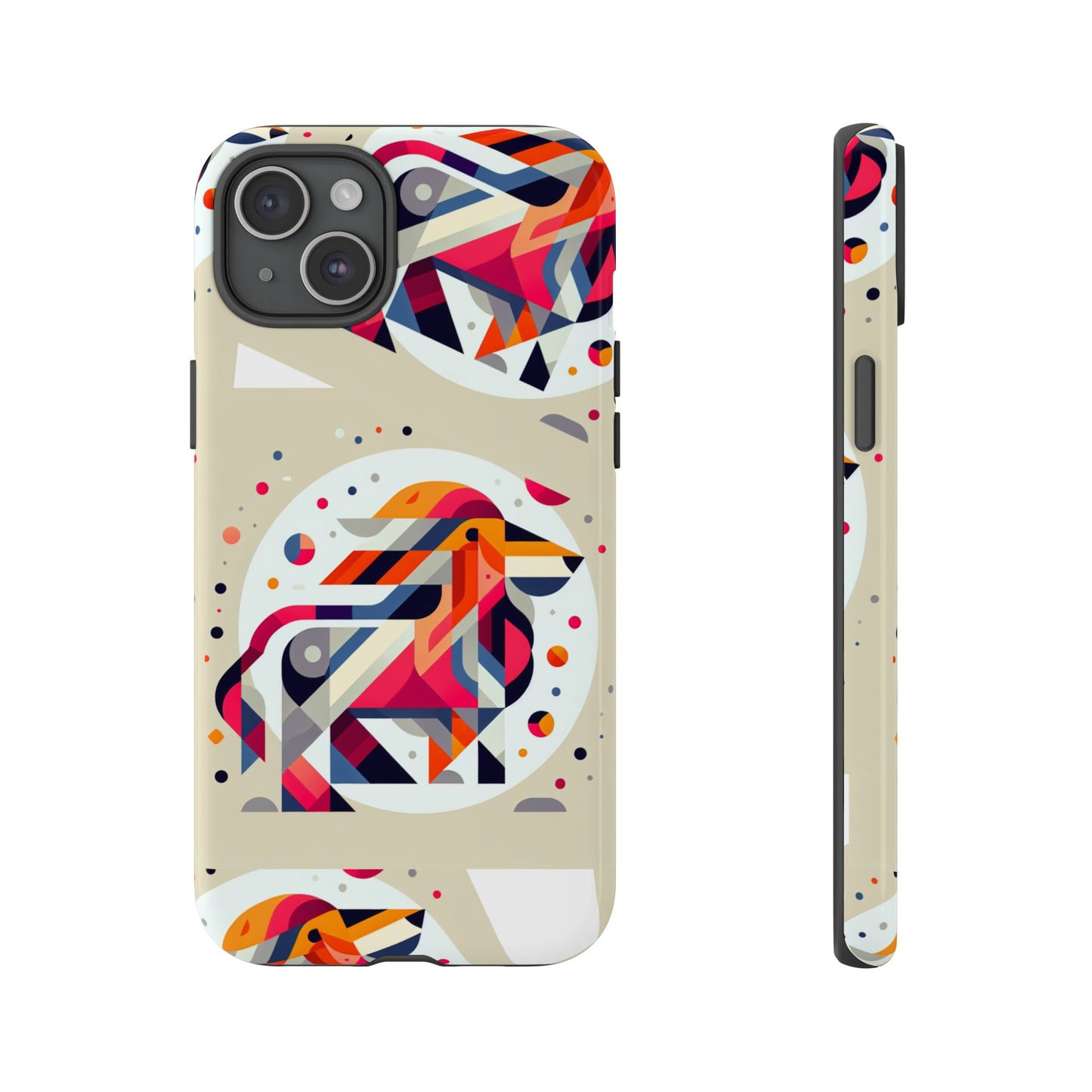 Vibrant Abstract Animal Phone Case - Tough Cases