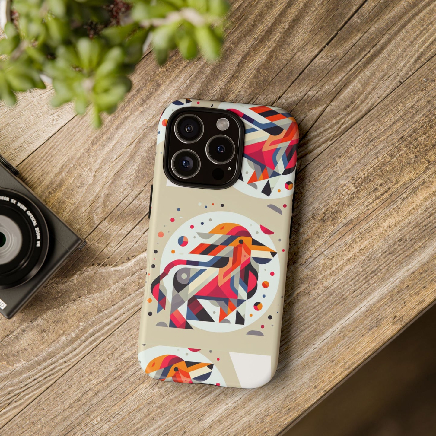 Vibrant Abstract Animal Phone Case - Tough Cases