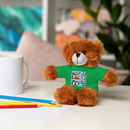 Cute Stuffed Animal with Custom Tee - Perfect Gift for Kids!