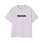 Men's Heavy Oversized Tee - Travel Inspired Graphic T-Shirt with Watan Design