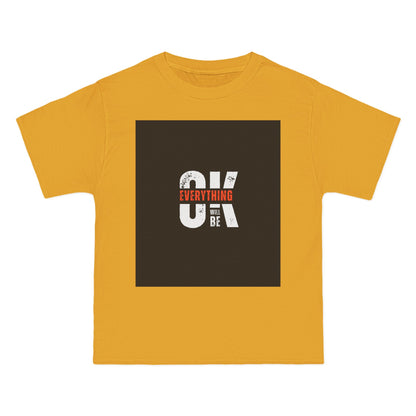 Everything Will Be OK Short-Sleeve T-Shirt - Positive Vibe Apparel for Casual Days, Motivational Gift, Self-Care Reminder, Everyday Comfort