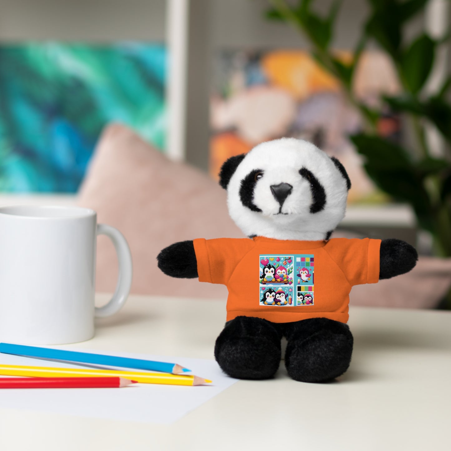 Cute Stuffed Animal with Custom Tee - Perfect Gift for Kids!