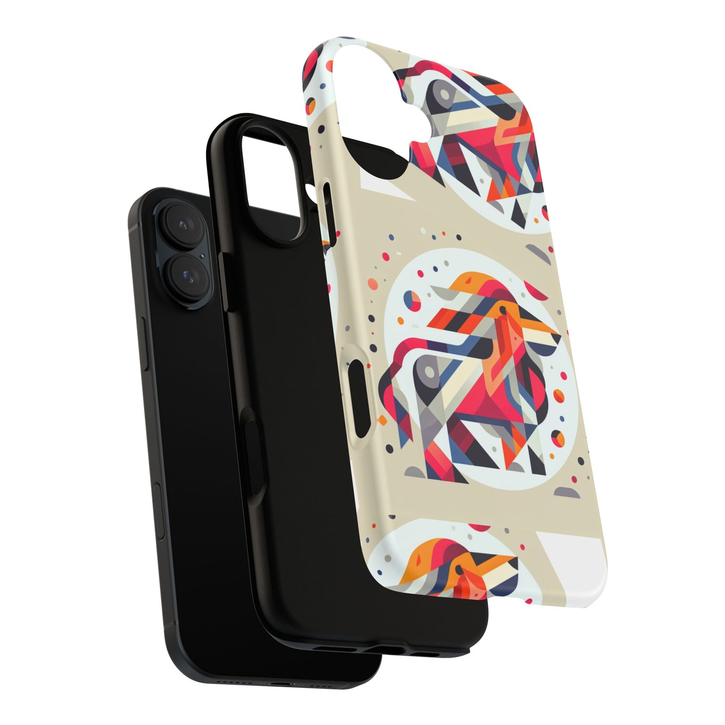 Vibrant Abstract Animal Phone Case - Tough Cases