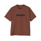 Men's Heavy Oversized Tee - Travel Inspired Graphic T-Shirt with Watan Design