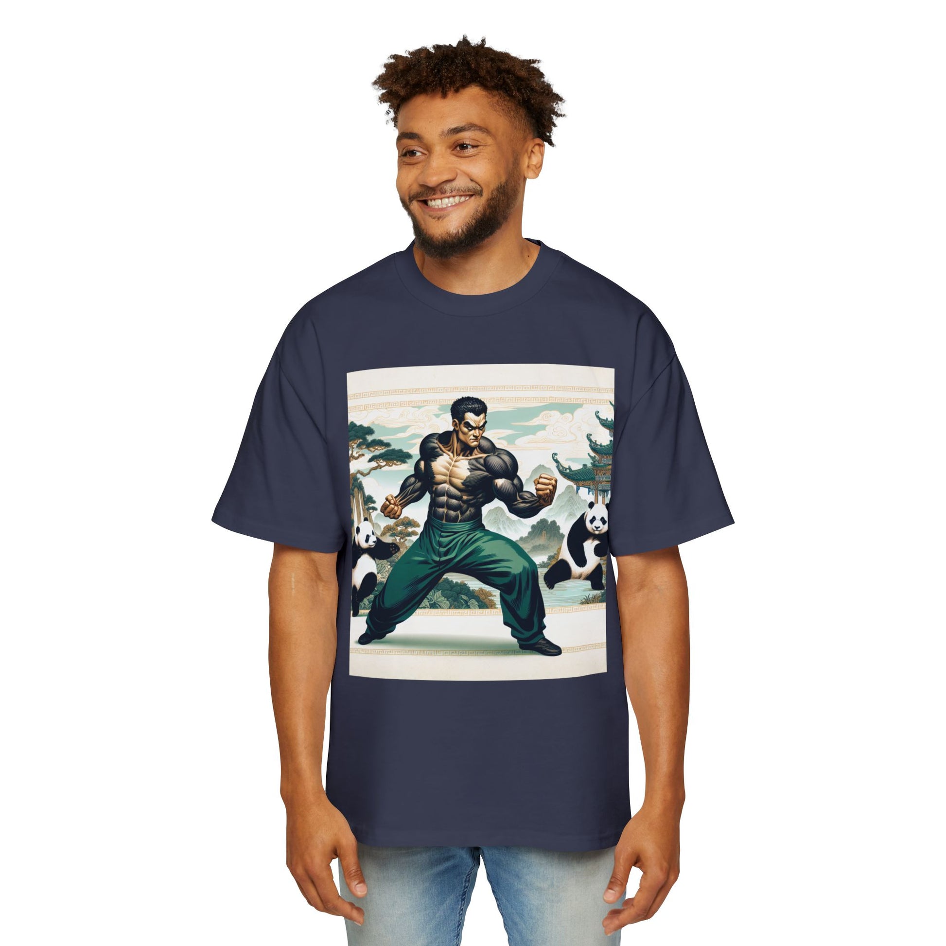 Men's Tee - Thai Lung Kung Fu Panda Oversized T-Shirt