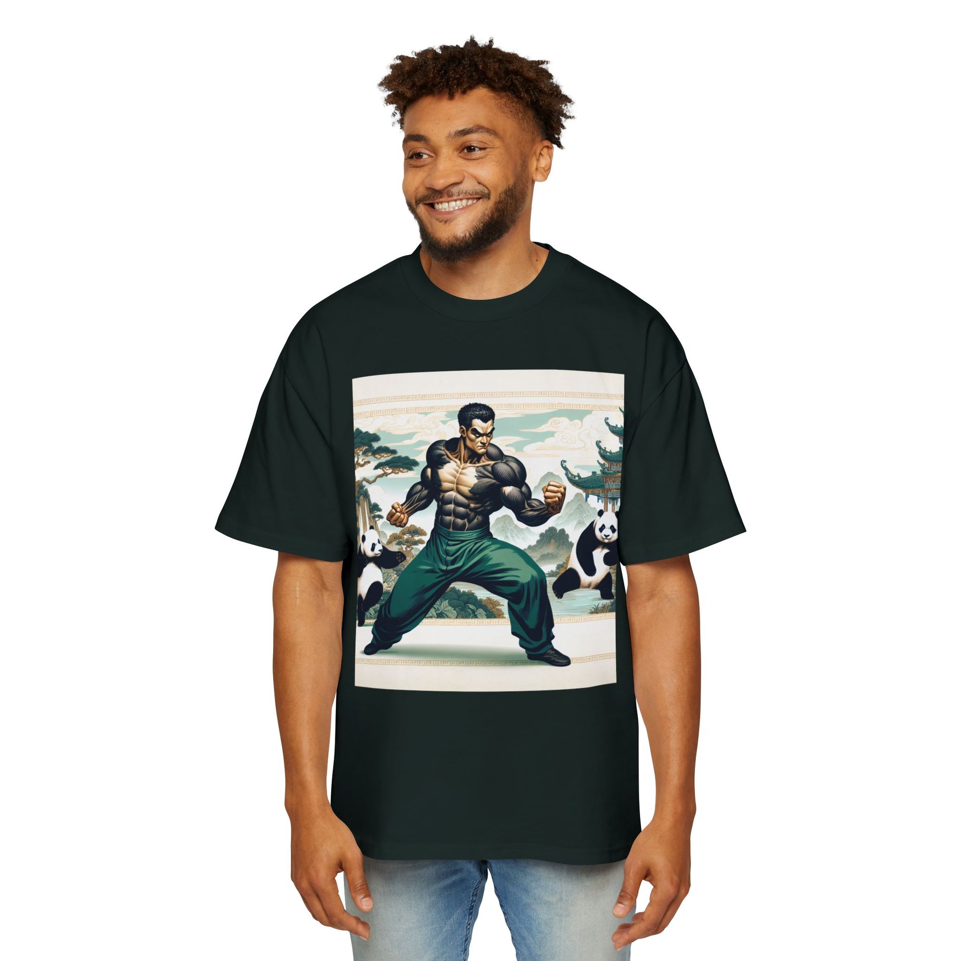 Men's Tee - Thai Lung Kung Fu Panda Oversized T-Shirt