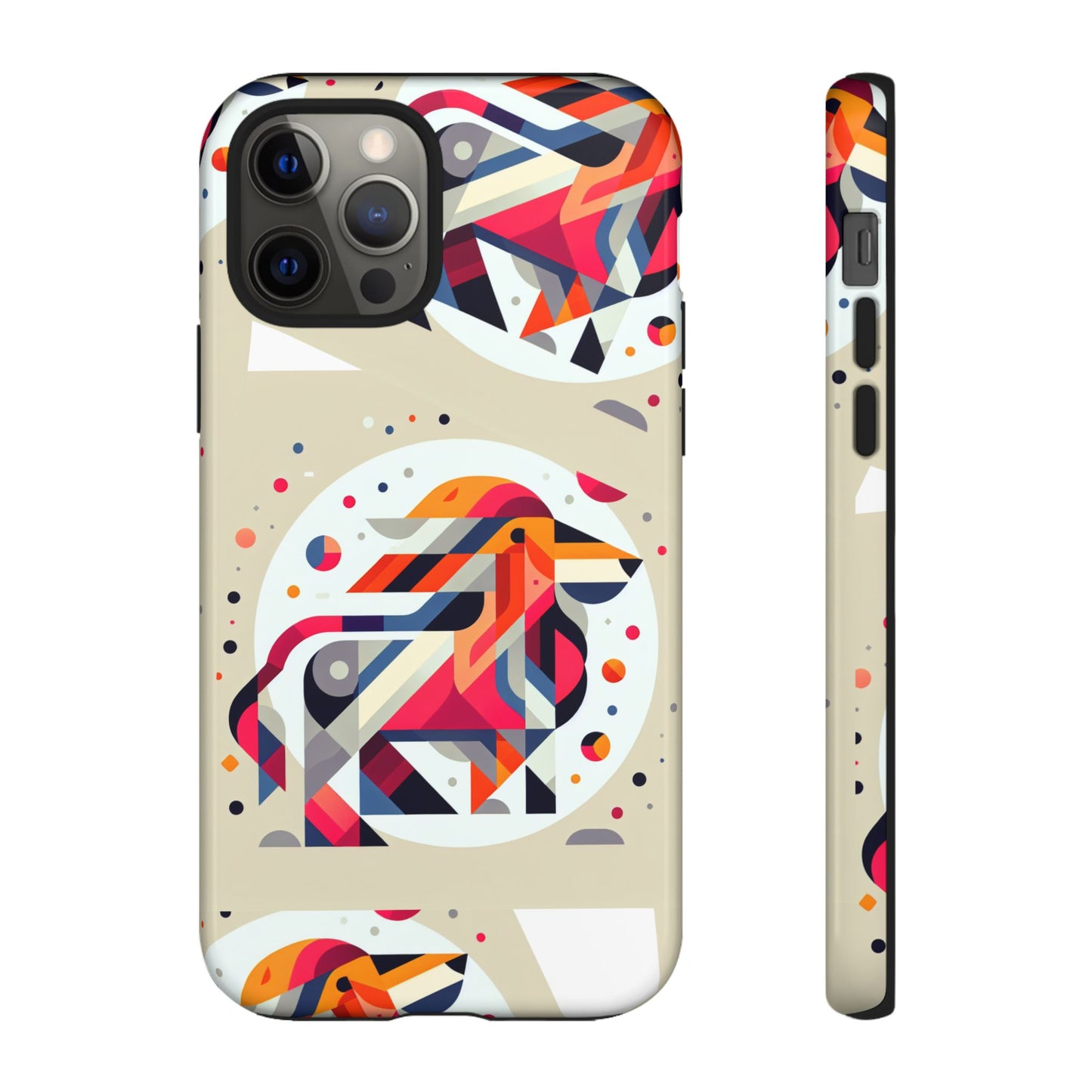 Vibrant Abstract Animal Phone Case - Tough Cases