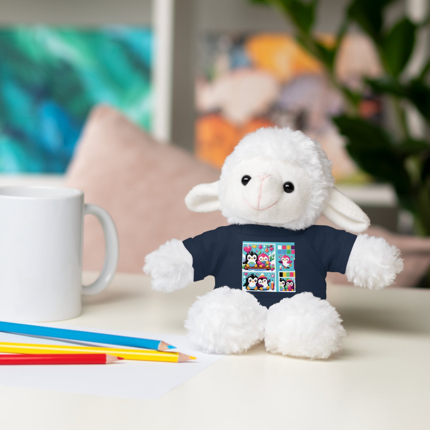 Cute Stuffed Animal with Custom Tee - Perfect Gift for Kids!