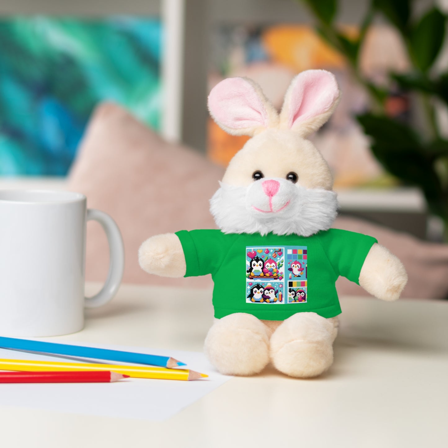 Cute Stuffed Animal with Custom Tee - Perfect Gift for Kids!