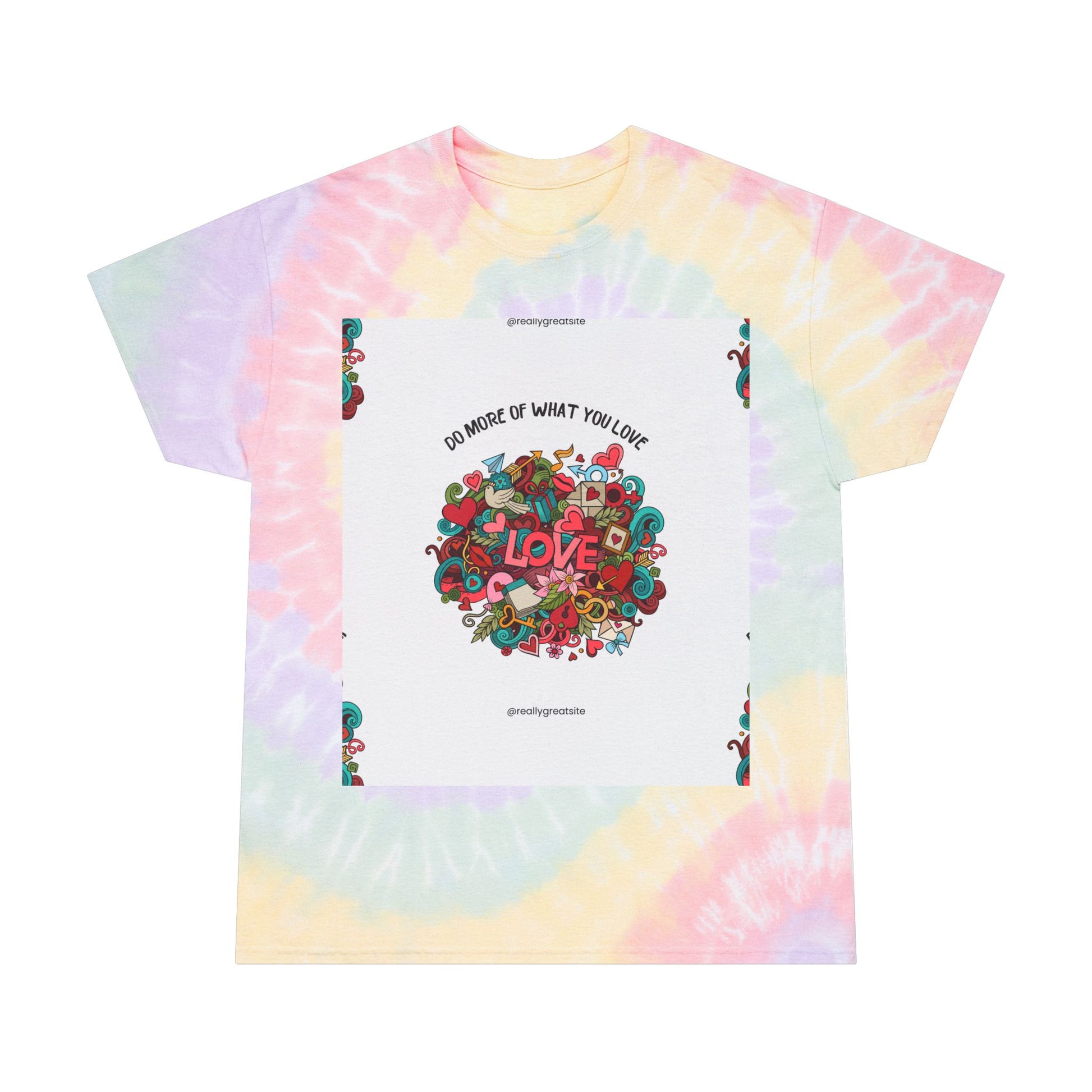 Pastel Tie-Dye Tee - "Do More of What You Love"