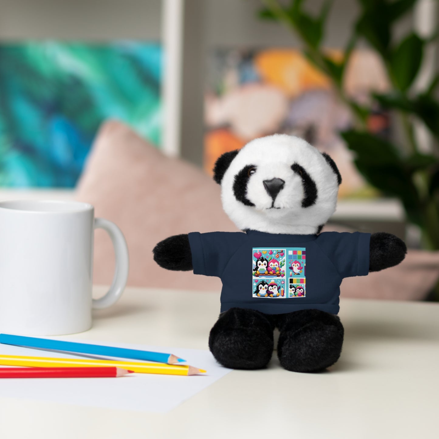 Cute Stuffed Animal with Custom Tee - Perfect Gift for Kids!