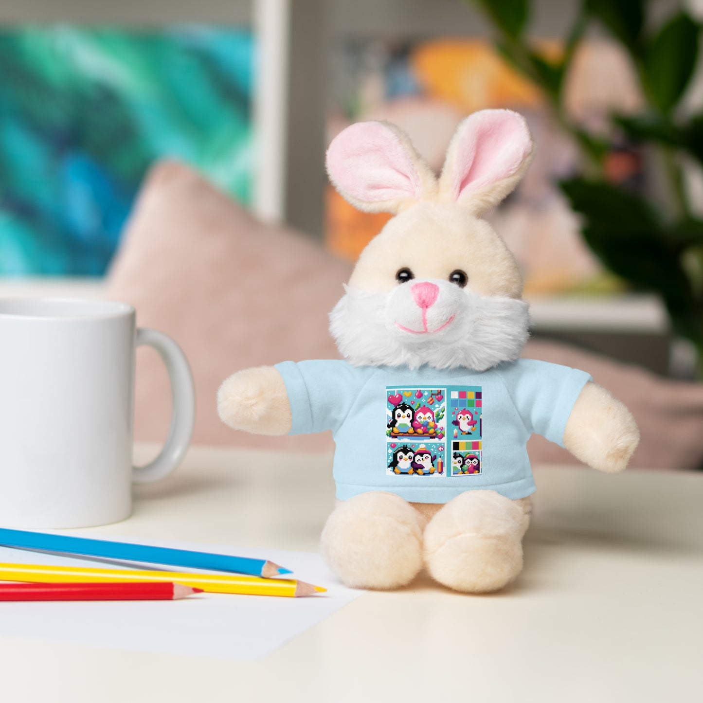 Cute Stuffed Animal with Custom Tee - Perfect Gift for Kids!