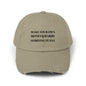 Unisex Distressed Cap - Make Your Own Money & Marry Someone Funny