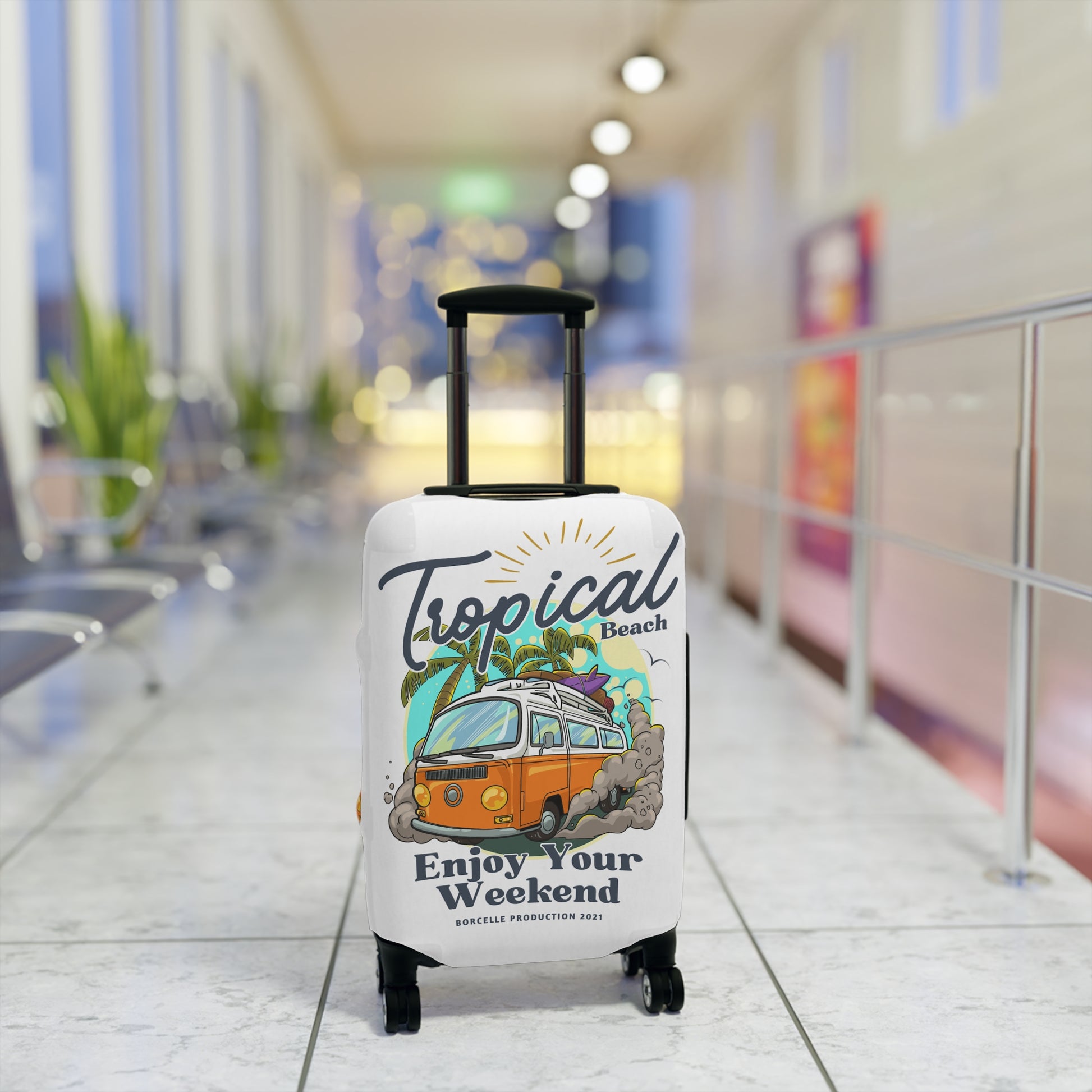 Luggage Cover - Explore the World Design