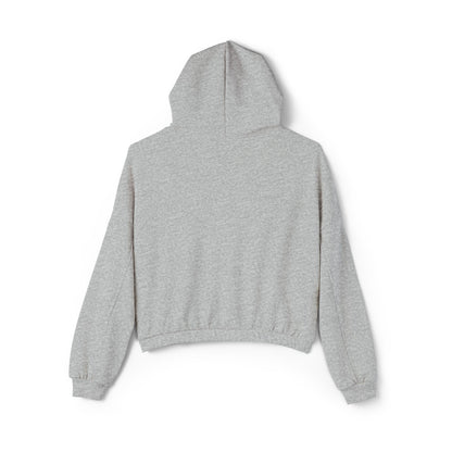 Women&#039;s Cinched Bottom Hoodie with Graphic Art - Stylish and Cozy