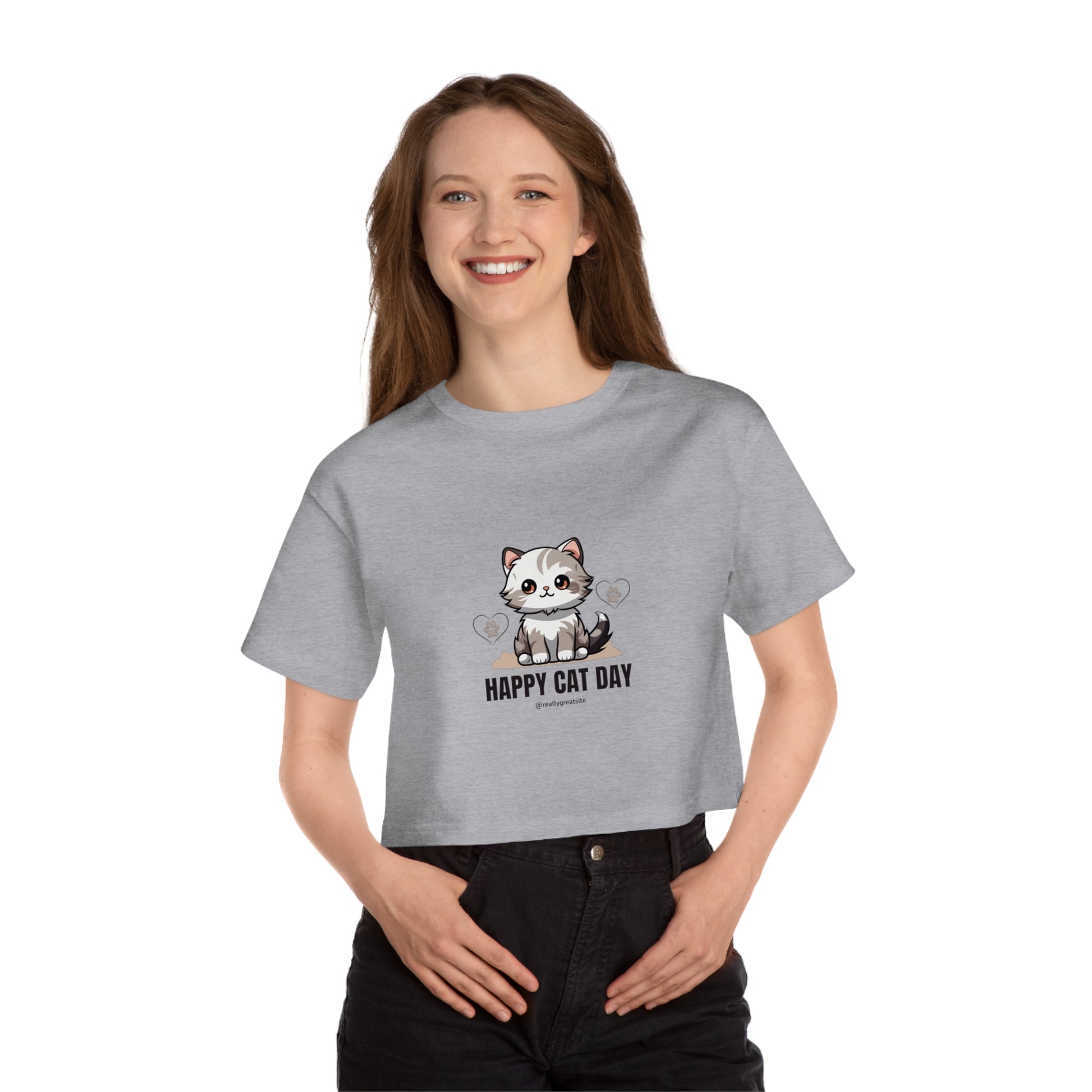 Cropped T-Shirt - Casual and Trendy Women's Fashion