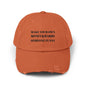 Unisex Distressed Cap - Make Your Own Money & Marry Someone Funny