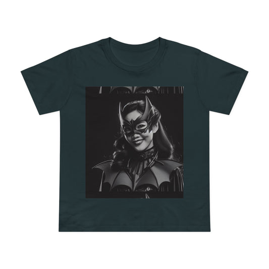 Women’s Black Batgirl Tee - Superhero Graphic T-Shirt for Fans