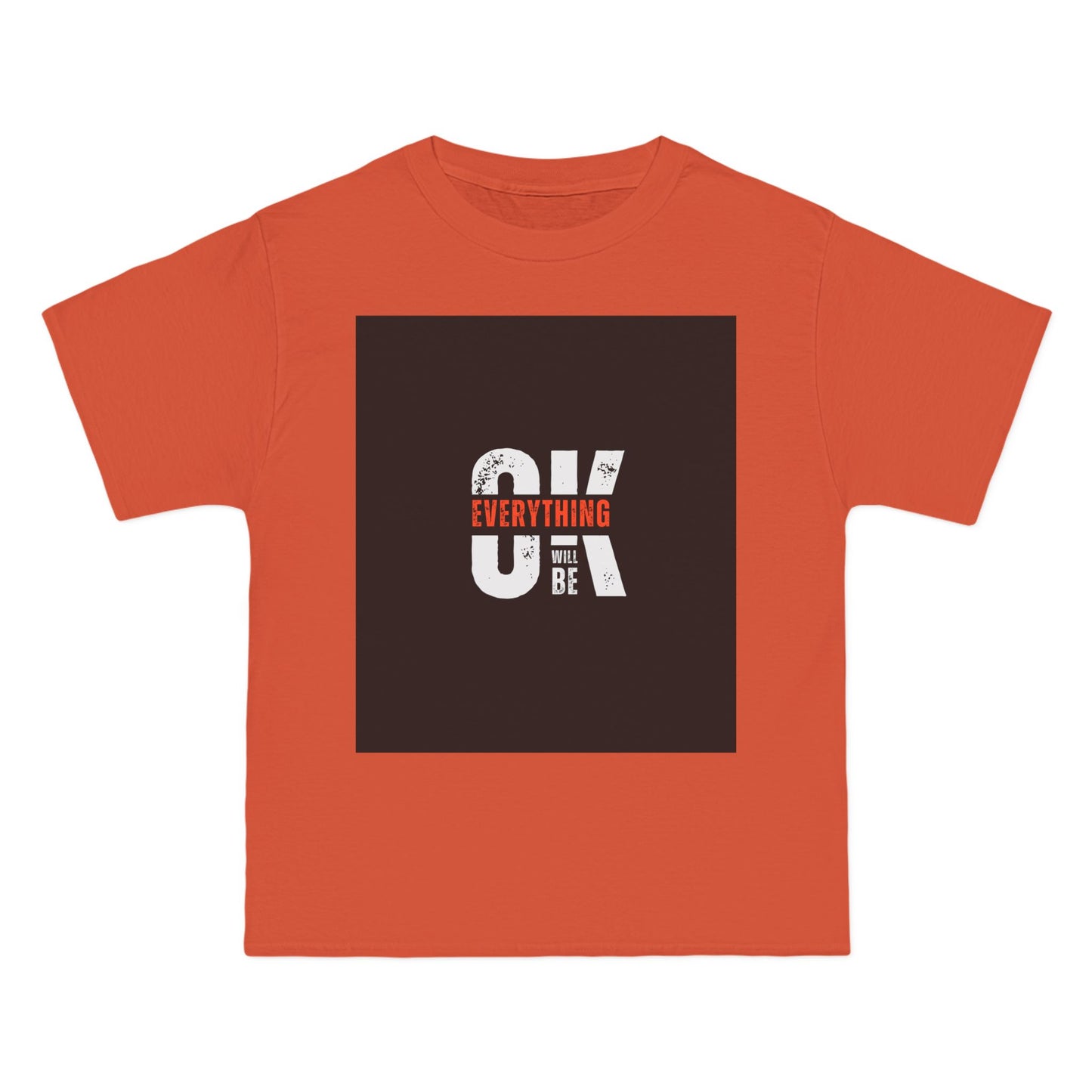 Everything Will Be OK Short-Sleeve T-Shirt - Positive Vibe Apparel for Casual Days, Motivational Gift, Self-Care Reminder, Everyday Comfort