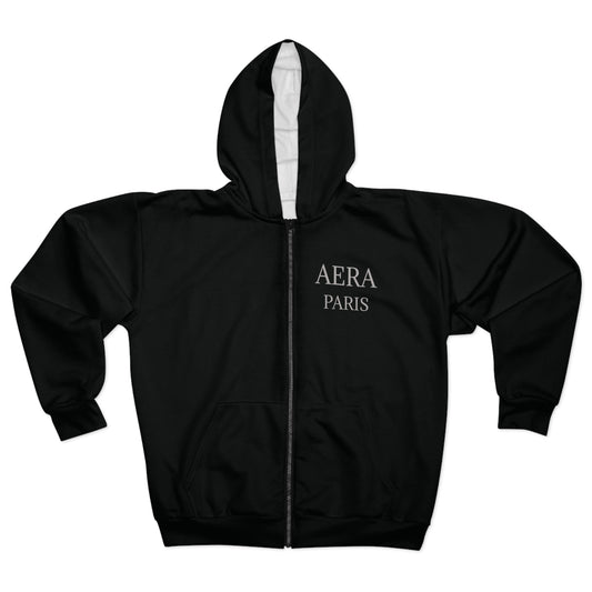 Stylish AERA Paris Unisex Zip Hoodie - Cozy Urban Fashion