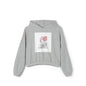 Women&#039;s Cinched Bottom Hoodie with Graphic Art - Stylish and Cozy