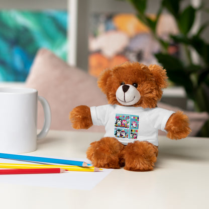 Cute Stuffed Animal with Custom Tee - Perfect Gift for Kids!