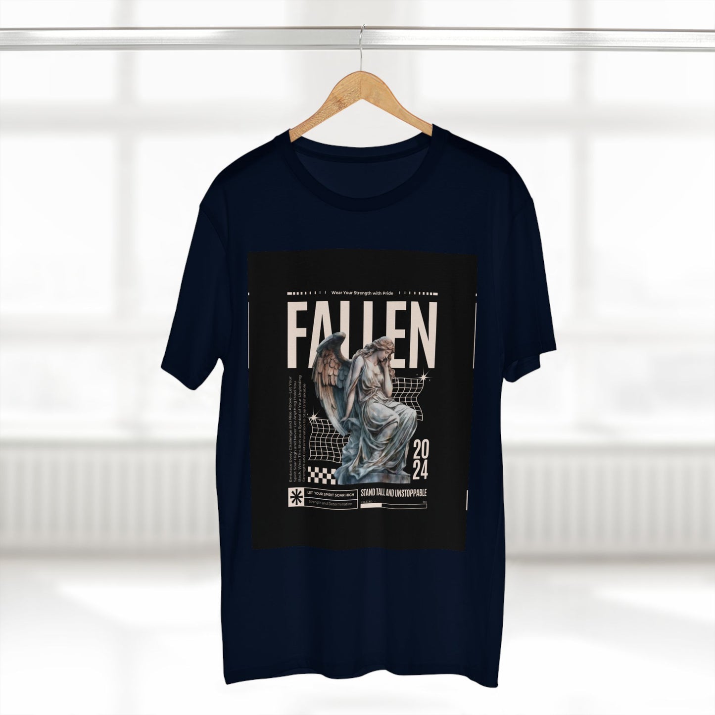 Fallen Angel Graphic Tee | Stand Tall and Unstoppable | Aesthetic T-Shirt for Art Lovers