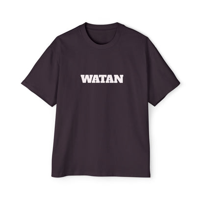 Men's Heavy Oversized Tee with Artistic Mosque Design - Casual Streetwear for Art Lovers