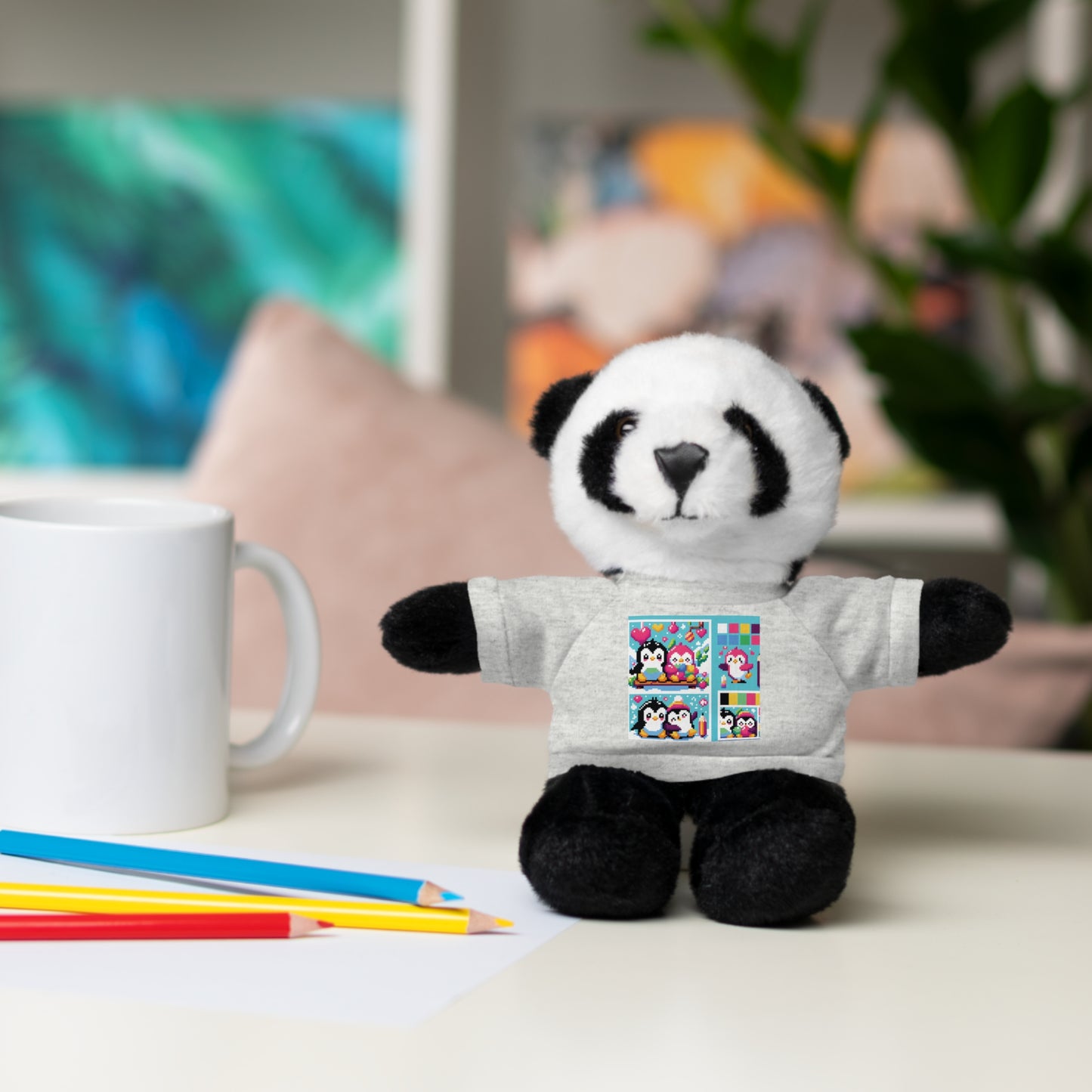 Cute Stuffed Animal with Custom Tee - Perfect Gift for Kids!