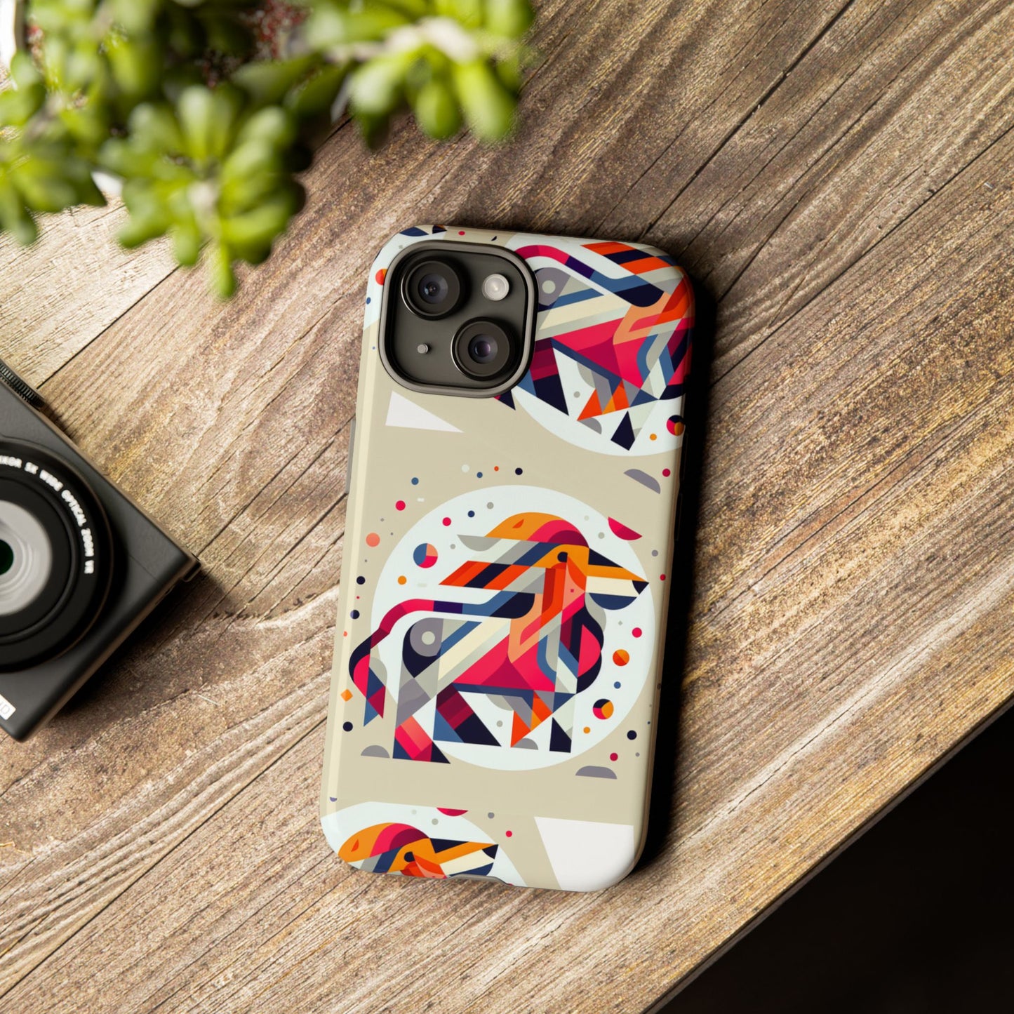 Vibrant Abstract Animal Phone Case - Tough Cases