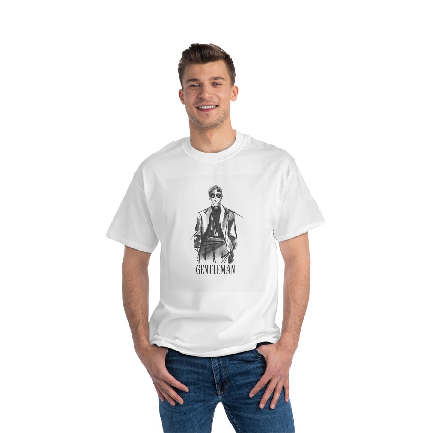 T-Shirt Gentleman Graphic Short-Sleeve