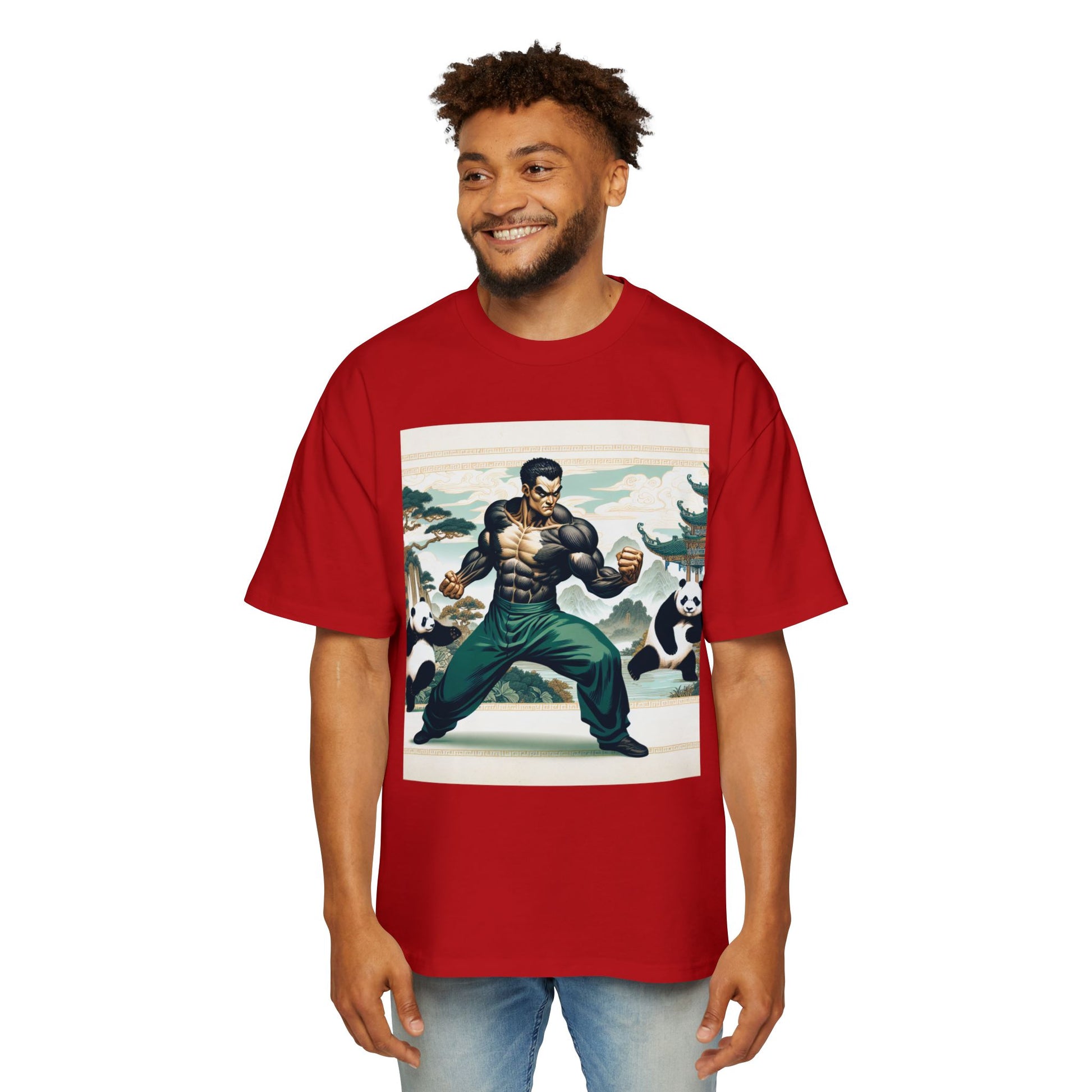 Men's Tee - Thai Lung Kung Fu Panda Oversized T-Shirt